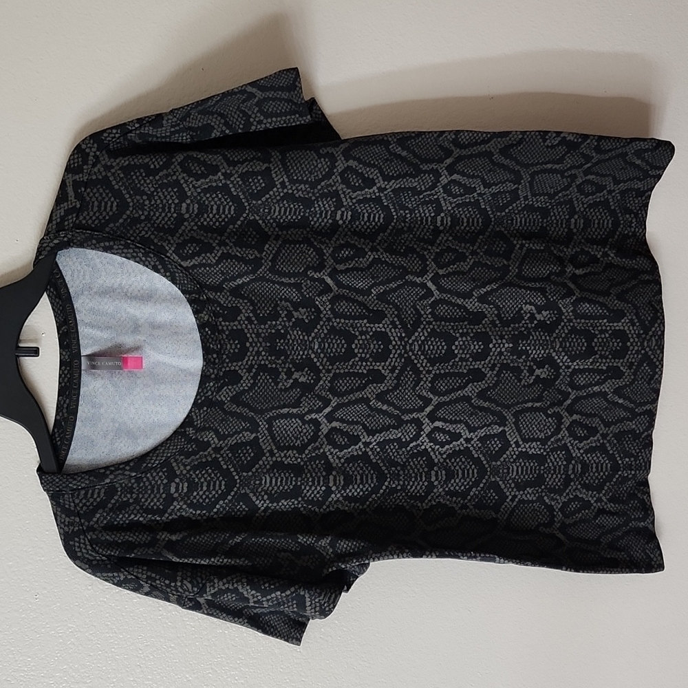 Vince Camuto Snake Print Womens Top
